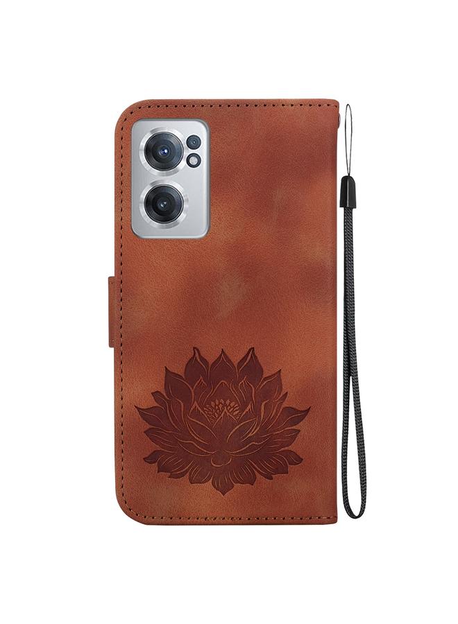 S-TOP Case For OnePlus Nord CE 2 5G Lotus Embossed Leather Phone Case - Image 3