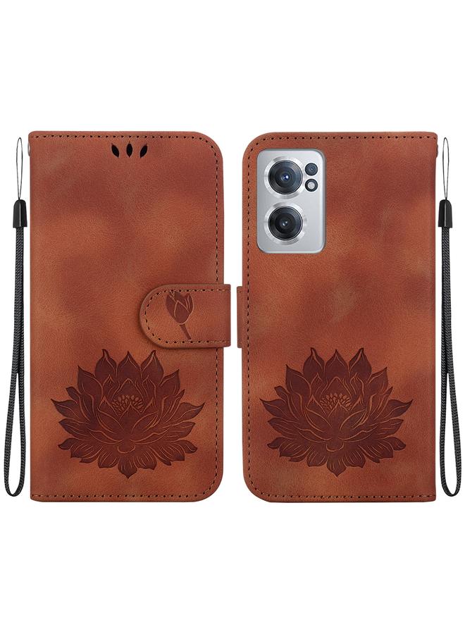 S-TOP Case For OnePlus Nord CE 2 5G Lotus Embossed Leather Phone Case - Image 1