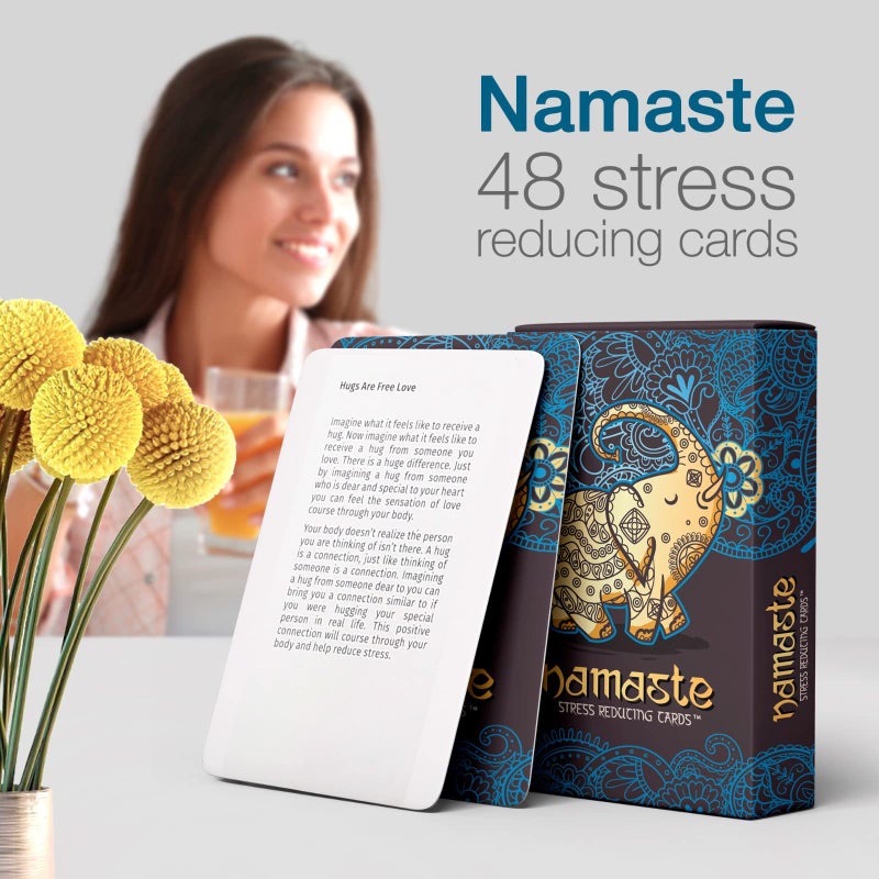 MSS Inc Namaste Mindfulness Cards  Stress  Anxiety Relief Meditation Cards  Self Care Gifts for Women  MSS Inc - Image 3