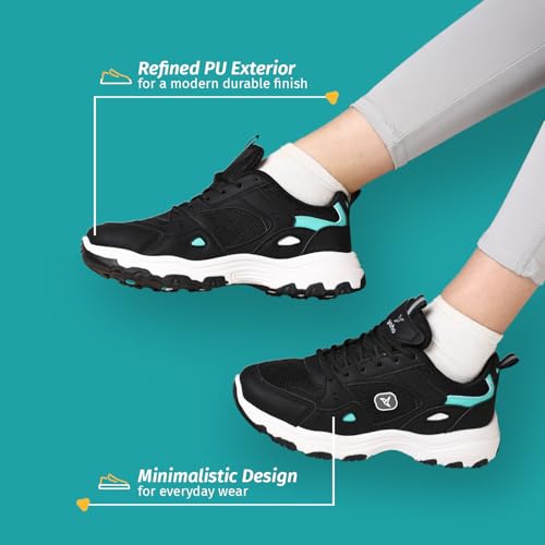 YOHO Tempo Chunky Sneakers for Women, Breathable Mesh Shock-Absorbing, Cushioning Comfort, Durable Grip for All-Day Ease| Fashionable & Stylish Casual Sport Shoes-0920 | EspressoMatcha - UK 7 - Image 5