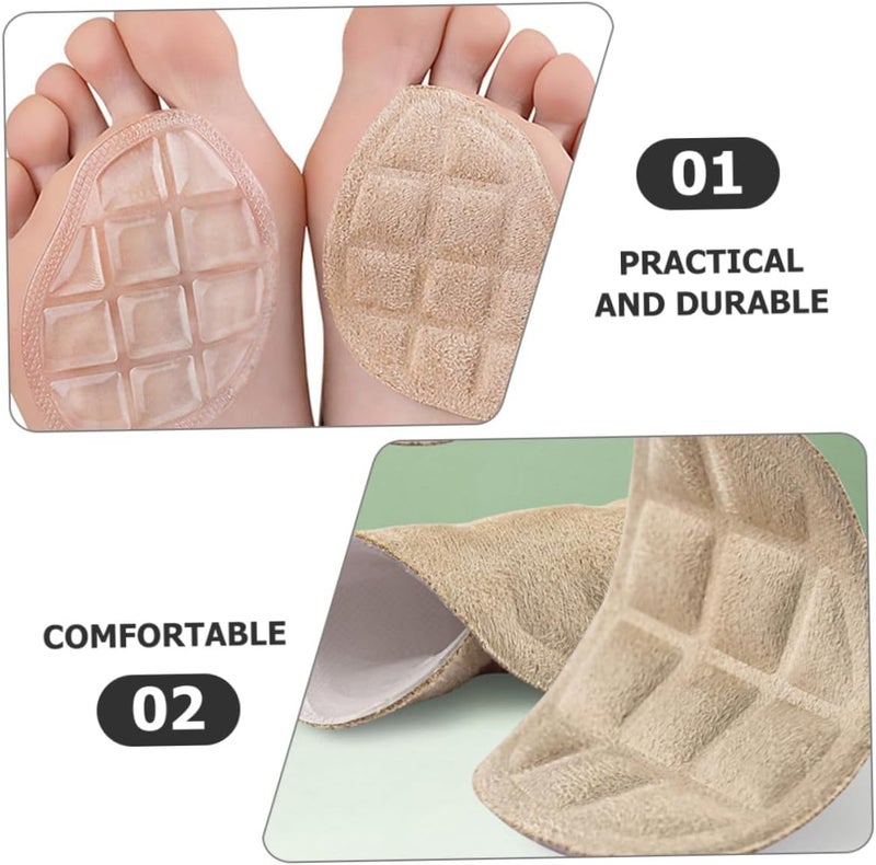 3 Pairs Gel Forefoot Pads Half Insoles Non-Slip Cushions for High Heels Women’s Shoes with Adhesive Soft Ball-of-Foot Inserts for Relief and Anti-Friction - Image 3