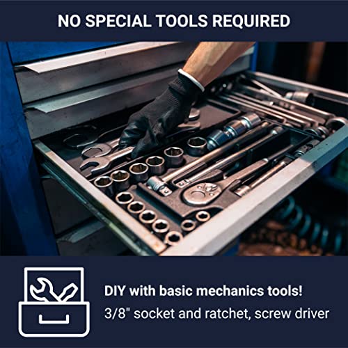 Stahl Truck Bodies - 182223-001 - Key Code 001 - Replacement Rotary Latch Kit Challenger ST Service Body (2012-Current) - Stainless Steel Replacement Rotary Latch Kit and Handle - Image 3