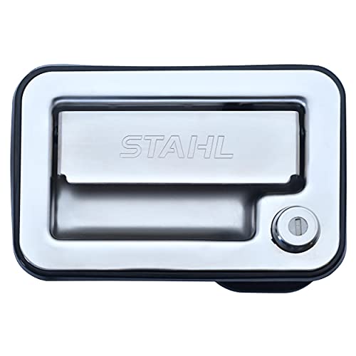 Stahl Truck Bodies - 182223-001 - Key Code 001 - Replacement Rotary Latch Kit Challenger ST Service Body (2012-Current) - Stainless Steel Replacement Rotary Latch Kit and Handle - Image 1