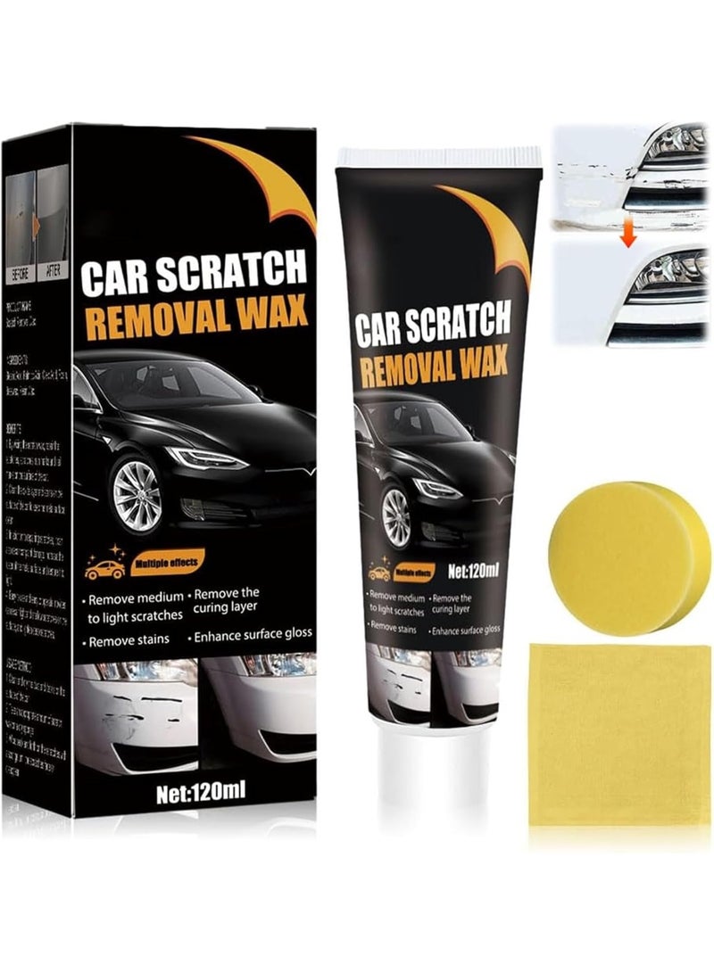 Car Scratch Repair Paste, Car Scratch Remover, Car Scratch Repair Paste Polishing Wax, Premium Scratch Remover Kit with Wipe & Sponge for Vehicles for Deep Scratches - Image 1