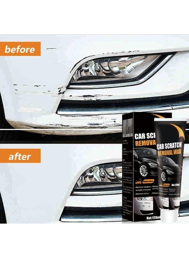 Car Scratch Repair Paste, Car Scratch Remover, Car Scratch Repair Paste Polishing Wax, Premium Scratch Remover Kit with Wipe & Sponge for Vehicles for Deep Scratches - Image 3