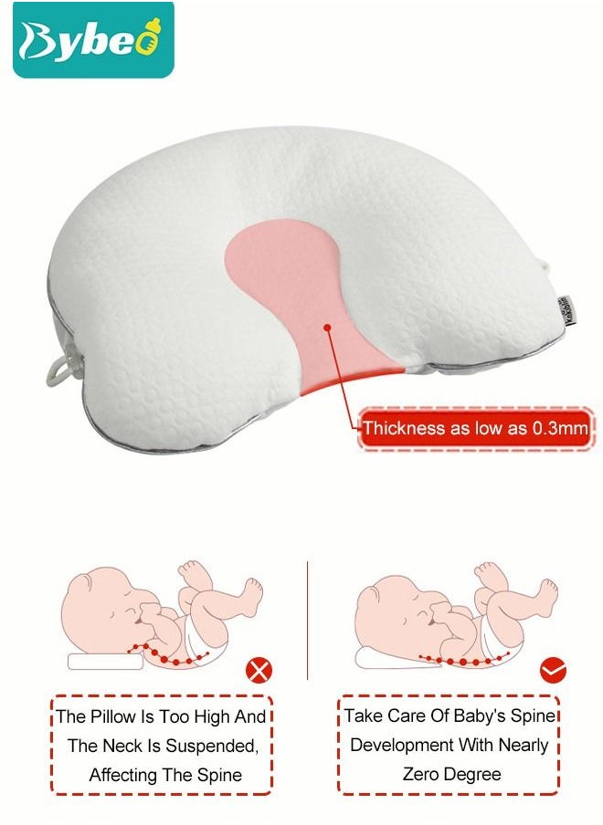Bybeo Baby Newborn Nursing Sleeping Pillow Toddler Boys and Girls Comfortable Portable Breathable Lightweight Shaping Pillows PE Multifunctional Portable Infant Head Support for Kids Infants Superhigh Quali  - Image 5