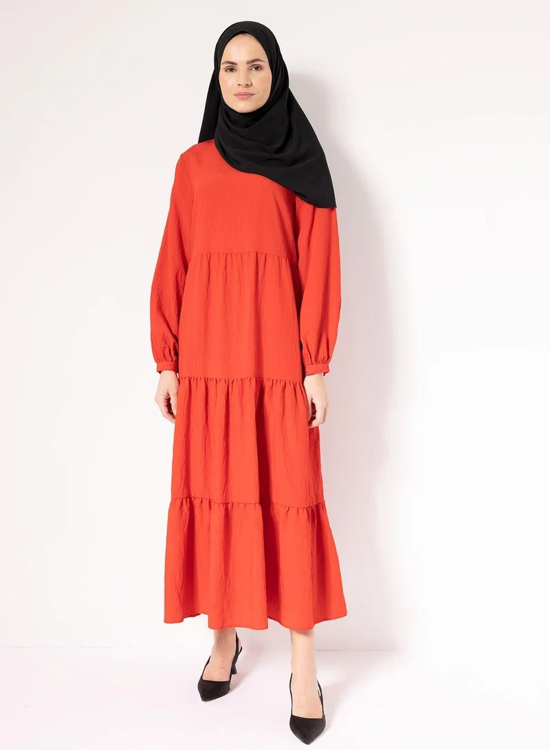 DeFacto Tiered Midi Dress