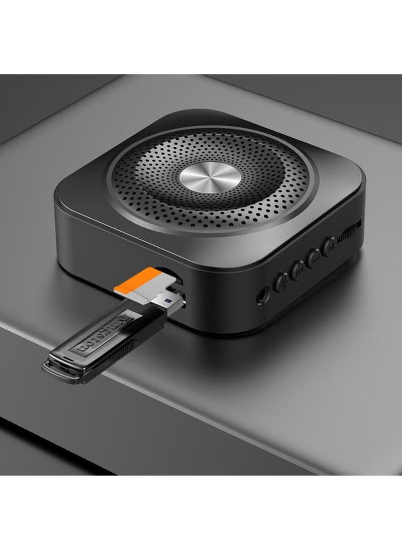 Arabest Portable Rechargeable Voice Amplifier & Megaphone: With Wired Headset Microphone, TF Function – PA System Speaker for Teachers, Meetings, Tour Guides (White) - Image 3