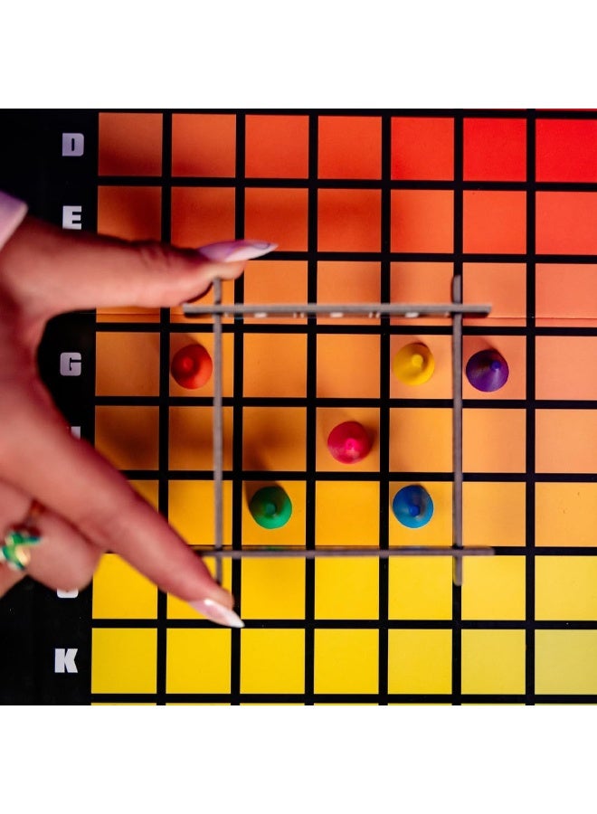 SISGL ألوان وأدلة لعبة الألغاز المطابقة للألوان الحرفية ألعاب بطاقات متعددة الألوان لعبة لوحية للحفلات من 3 إلى 10 لاعبين - Image 4