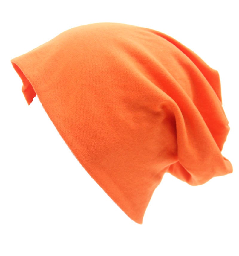 Unisex Casual Knit Cotton Beanie #9 Orange 