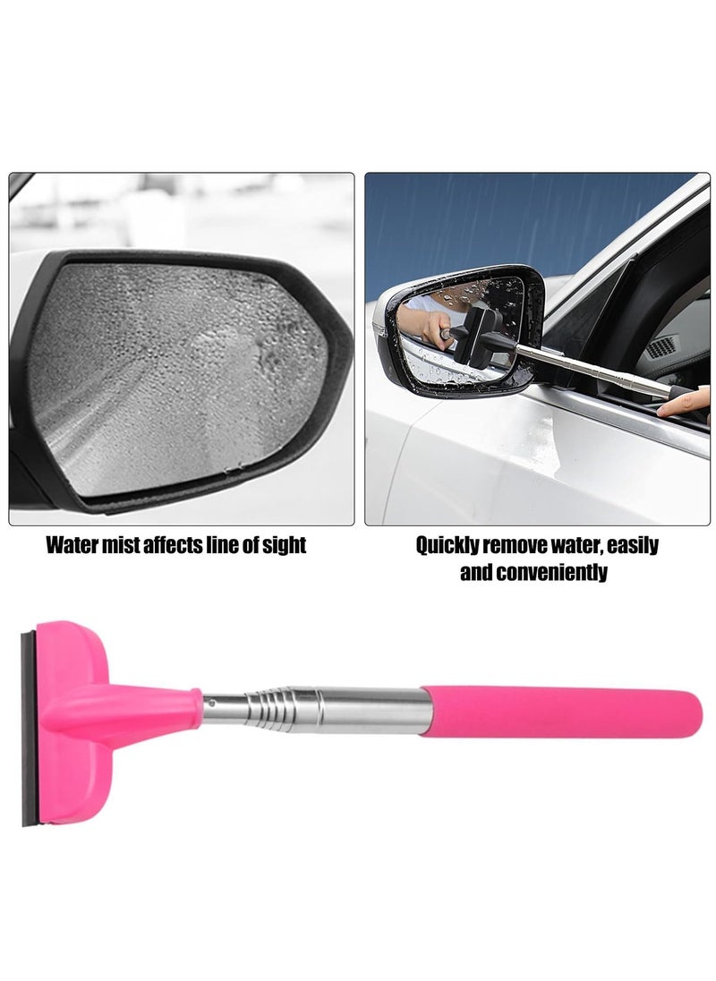 KASTWAVE 2Pcs Car Window Mini Squeegee, Portable Tiny Car Side Mirror Squeegee Retractable Car Windshield Wiper to 39.5 in Windshield Squeegee for Car Windows Universal Car Cleaner Tool Accessories  - Image 3