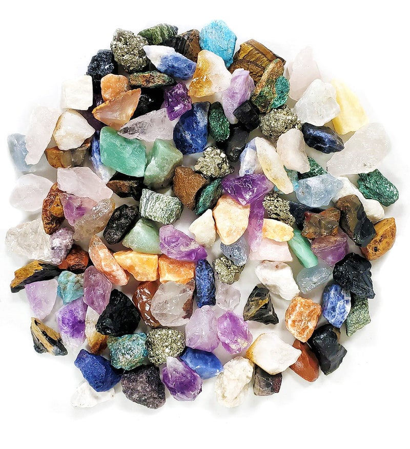 Dan&Darci Rock Collection for Kids - Includes 250+ Bulk Rocks, Gemstones & Crystals + Genuine Fossils and Minerals - 2 Lbs. - Geology Earth Science STEM Toys Activity, Gifts for Boys & Girls Ages 6+ - Image 2