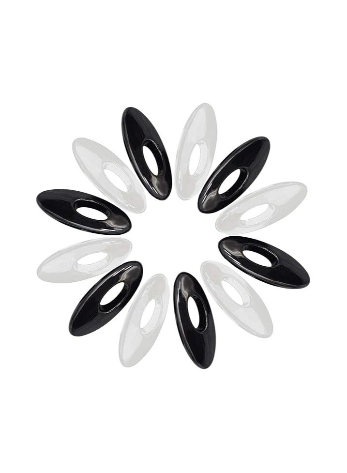 Sky Shine 12PCS Essentials Straight Hijab Pins – Fashion Safety Pins for Scarves, Clothing & Baby Nappies – Secure Locking Brooch Clips for Women Black & White - Image 1