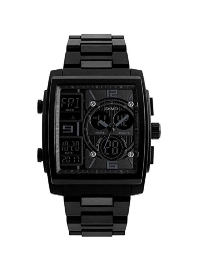 ساعة يد بعقارب/ رقمية ومقاومة للماء طراز DX1274 للرجال - Image 2
