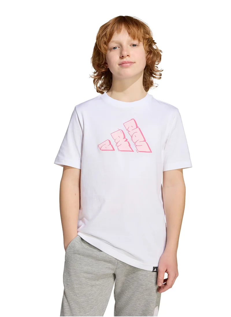 Adidas Youth Graffiti Graphic T-Shirt