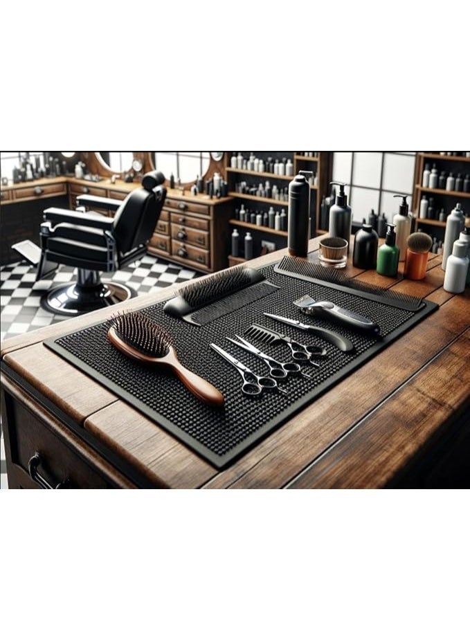 18×12in Rubber Bar Mat – Protect Surfaces from Coffee Spills, Pack of 2, Ideal for Cocktails & Café - Image 2