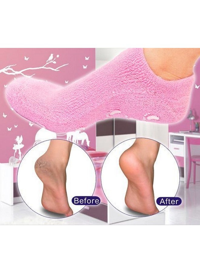 WZA WZA Spa Moisturizing Gel Socks For Dry Feet And Ankles - Helps Repair Cracked Skincare Gel Therapy And Softens Feet (1 Pair) - Image 4