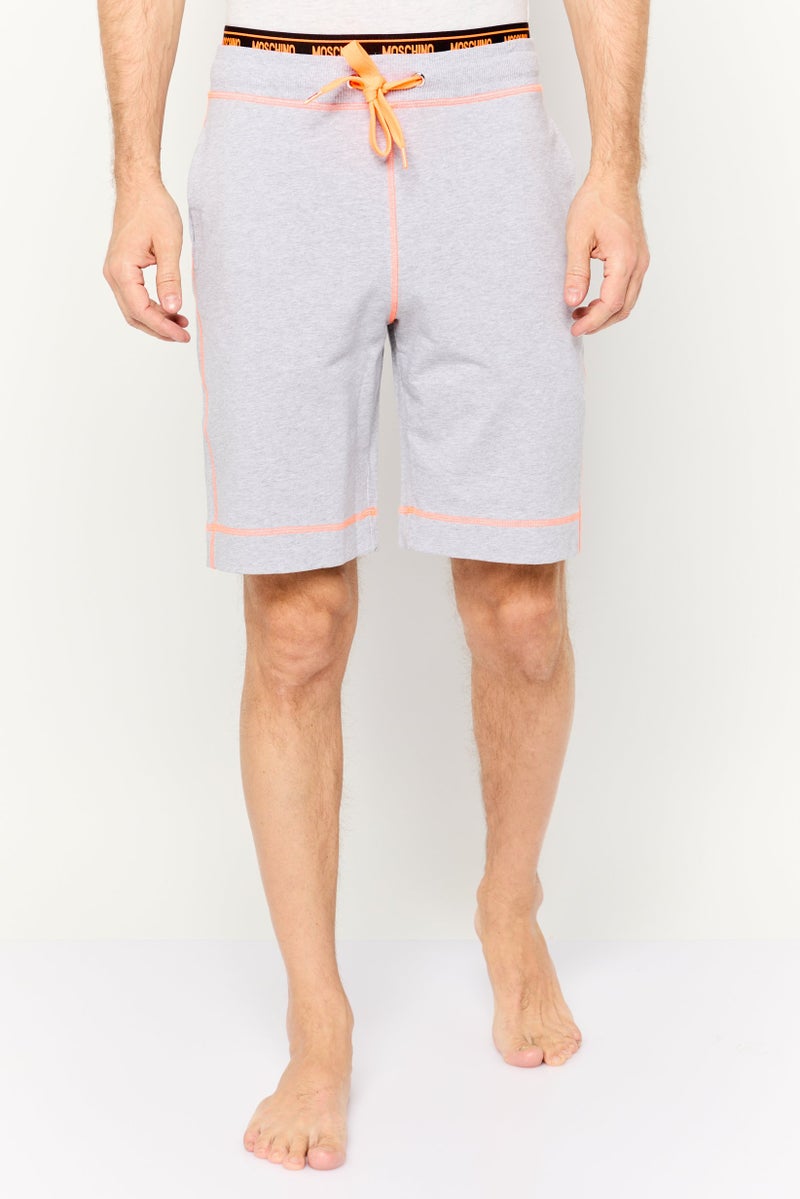 MOSCHINO Men Heather Drawstring Homewear, Green - Image 1