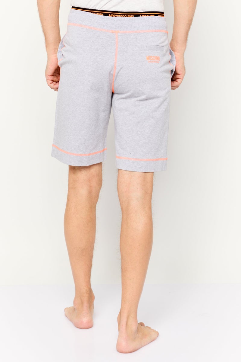 MOSCHINO Men Heather Drawstring Homewear, Green - Image 4