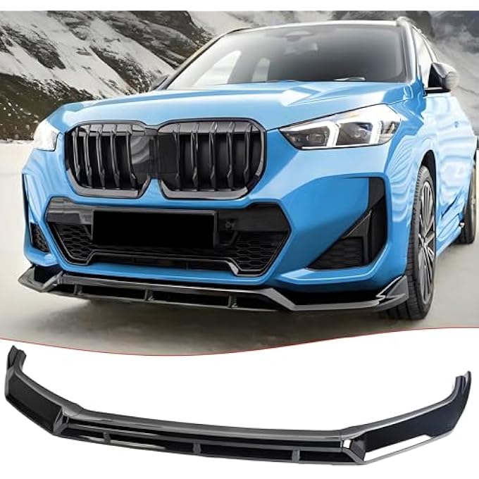 Sts.Ev01 STSEV01 Front Bumper Lip Splitter Spoiler Fit for BMW X1 U11 2023-2026 M35i (M Sport Only), 4pcs Air Dam Chin Body Kit Underbody Lip Accessories Gloss Black - Image 1