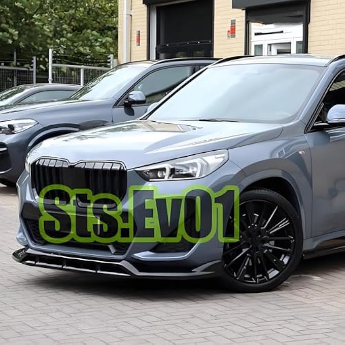 Sts.Ev01 STSEV01 Front Bumper Lip Splitter Spoiler Fit for BMW X1 U11 2023-2026 M35i (M Sport Only), 4pcs Air Dam Chin Body Kit Underbody Lip Accessories Gloss Black - Image 5