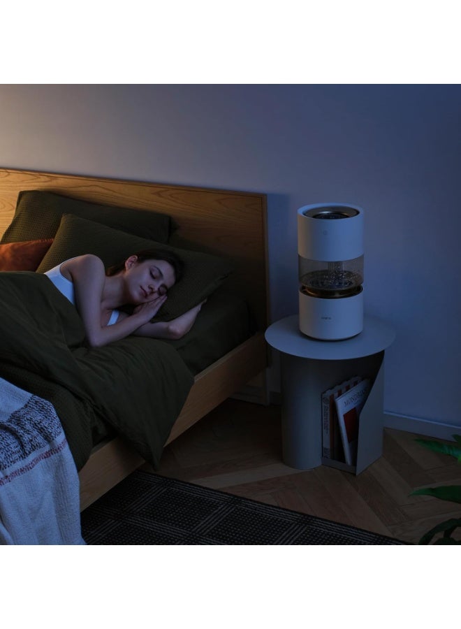 smartmi Evaporative Humidifier Rainforest, 3L Cool No Mist Humidifiers for Bedroom, Visible Raindrops, Top-fill, Air Humidifiers for Baby, Self-Cleani - Image 3