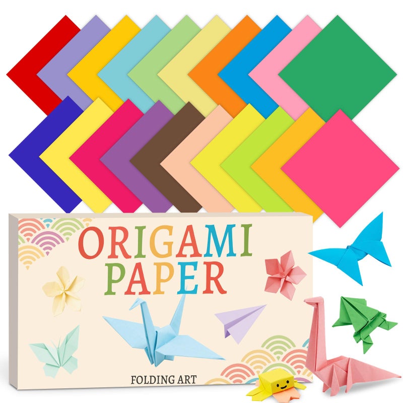 hapray 230 Sheets Origami Paper, 20 Colors Origami Paper 6x6 for Scrapbook Decor, Double Sided Color Colored Easy Folding Crafts for Kids Ages 5-8 8-12, DIY Arts Crafts for Beginners - Image 1