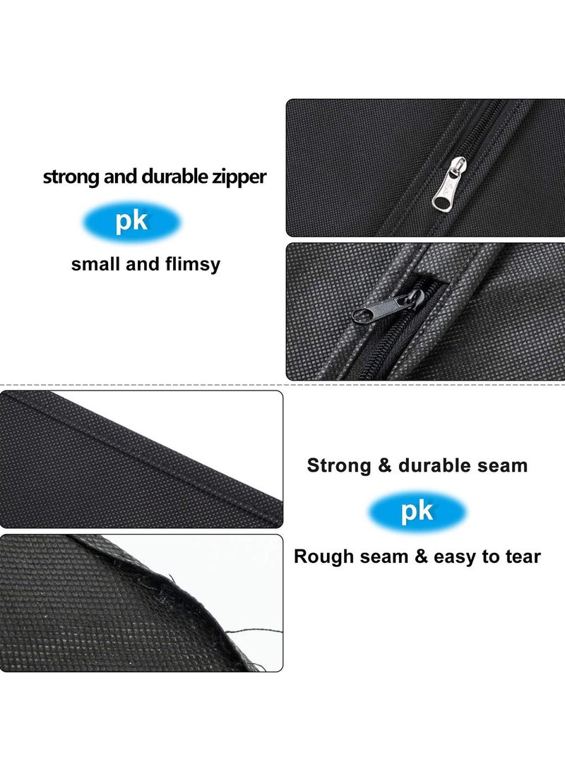 Hanging Garment Bag, Waterproof Garment Covers with Zip, Clear Suit Bags for Travel and Storage, Pack of 6（60cmX150cm）