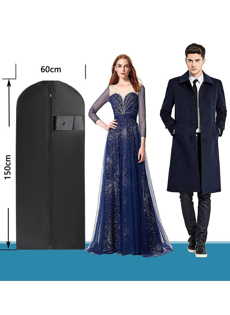 Hanging Garment Bag, Waterproof Garment Covers with Zip, Clear Suit Bags for Travel and Storage, Pack of 6（60cmX150cm）