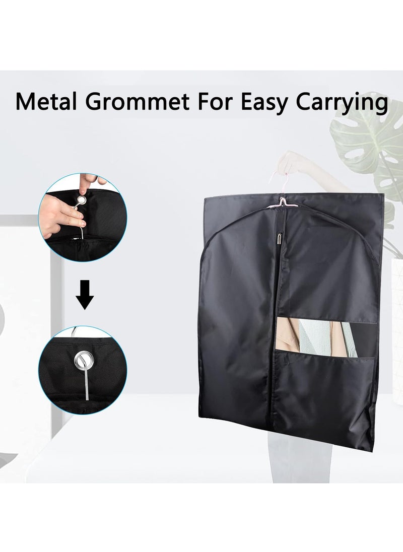 Hanging Garment Bag, Waterproof Garment Covers with Zip, Clear Suit Bags for Travel and Storage, Pack of 6（60cmX150cm）