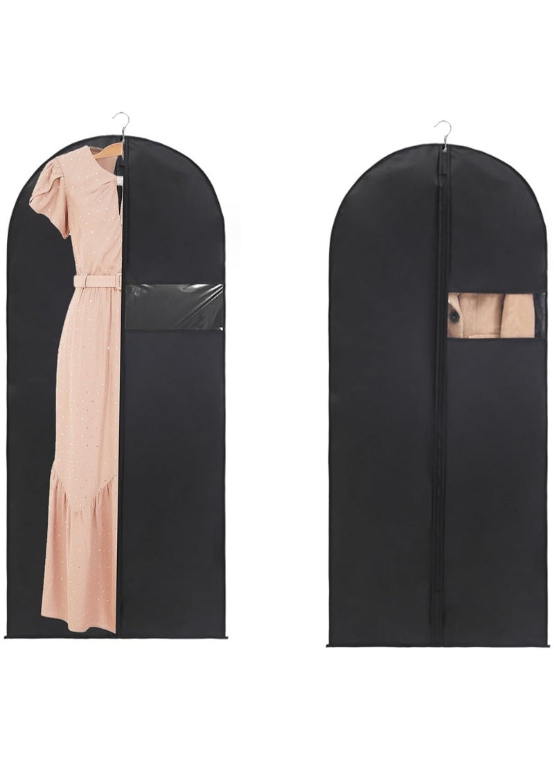 Hanging Garment Bag, Waterproof Garment Covers with Zip, Clear Suit Bags for Travel and Storage, Pack of 6（60cmX150cm）