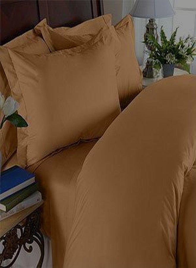 Elegance Linen 1500 Thread Count Egyptian Quality Super Soft Wrinkle Free- Fade Resistant 2 pc Pillowcases, Standard Size - Mocha Chocolate - Image 2