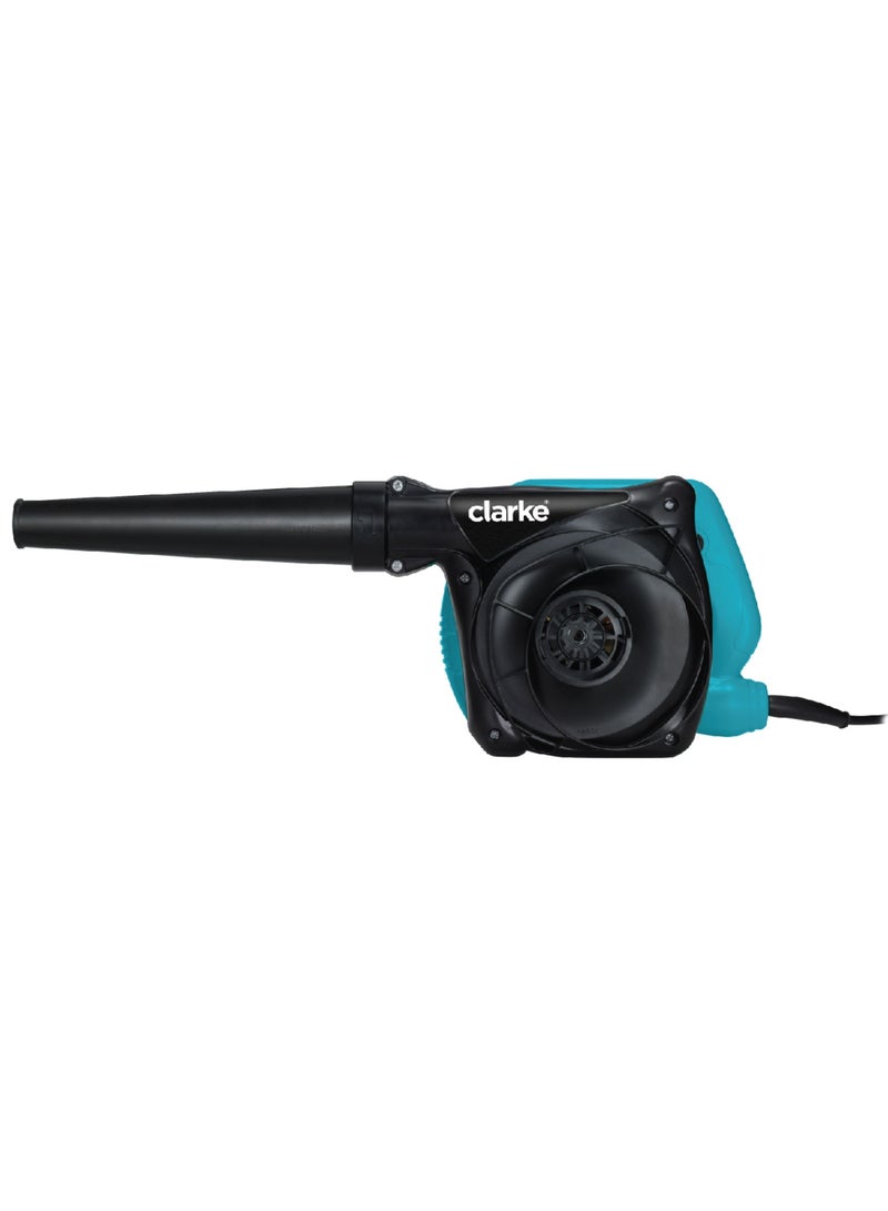 Clarke Electric Blower 650W Model No. CB650 650W 14000 RPM Corded Electric Leaf Blower with Single Speed ​​Collection Bag for Home, Garden, Car Dust Removal