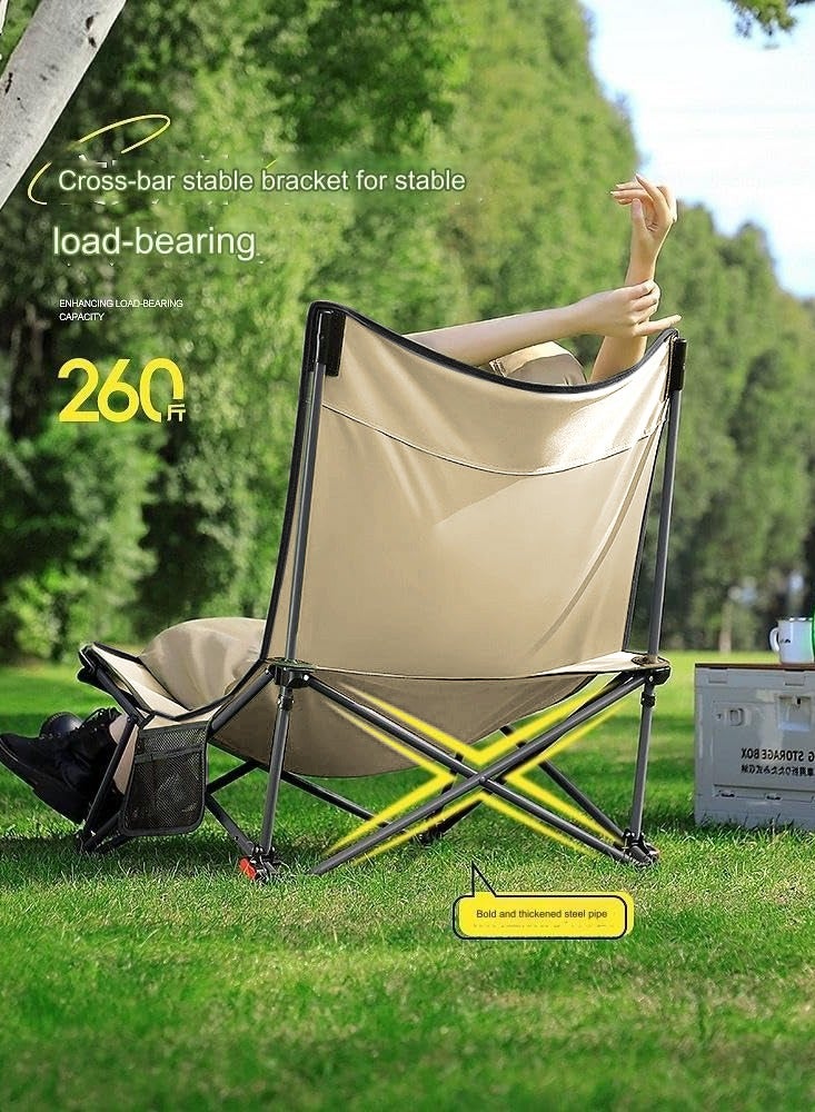 XiuWoo Portable Lightweight Adjustable Backrest Outdoor Camping Chair Seat With Storage Bag For Outdoor Camp Hiking Beach,Quick storage - Image 5