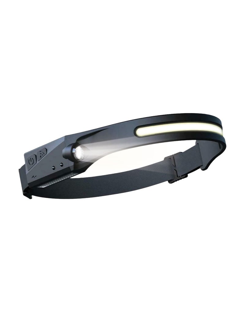 LifeStyle Outdoor Lightbar Headlamp with Motion Sensor - Black/Grey