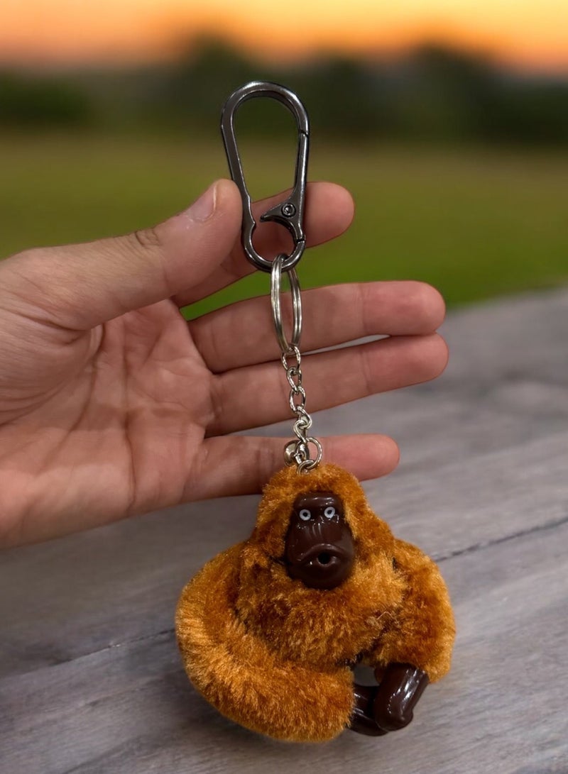 نون فلاور عدد ثلاث ميداليات مفاتيح متعددة الألوان بتعليقات قرود - Image 3