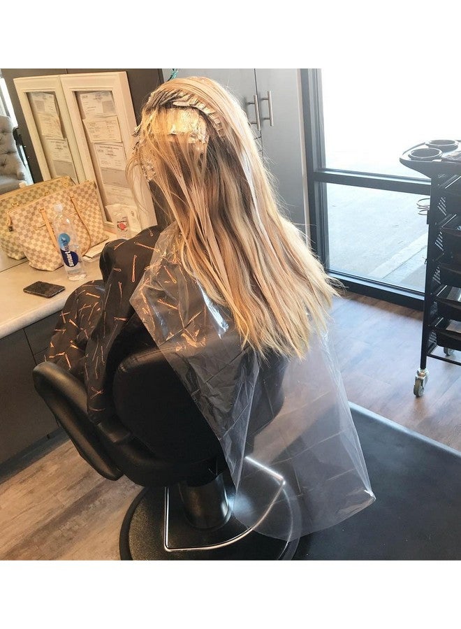 FRAMAR Backwards Bib Disposable Capes Salon, Protects Clients, Salon Chair & Salon Cape from Hair Dye, Disposable salon capes for clients, Barber Cape & Hair Cutting Cape - 50 bibs - Image 5