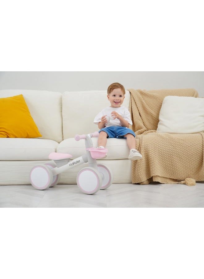 KidRoller Kid's Balance Bikes for 1 Year Old Boys and Girls (Pink) - Image 4