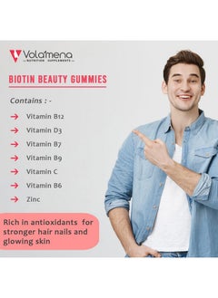 VOLAMENA WITH DEVICE Volamena Nutritions Biotin Beauty Gummies -30 Vegan Gummies  - Image 4