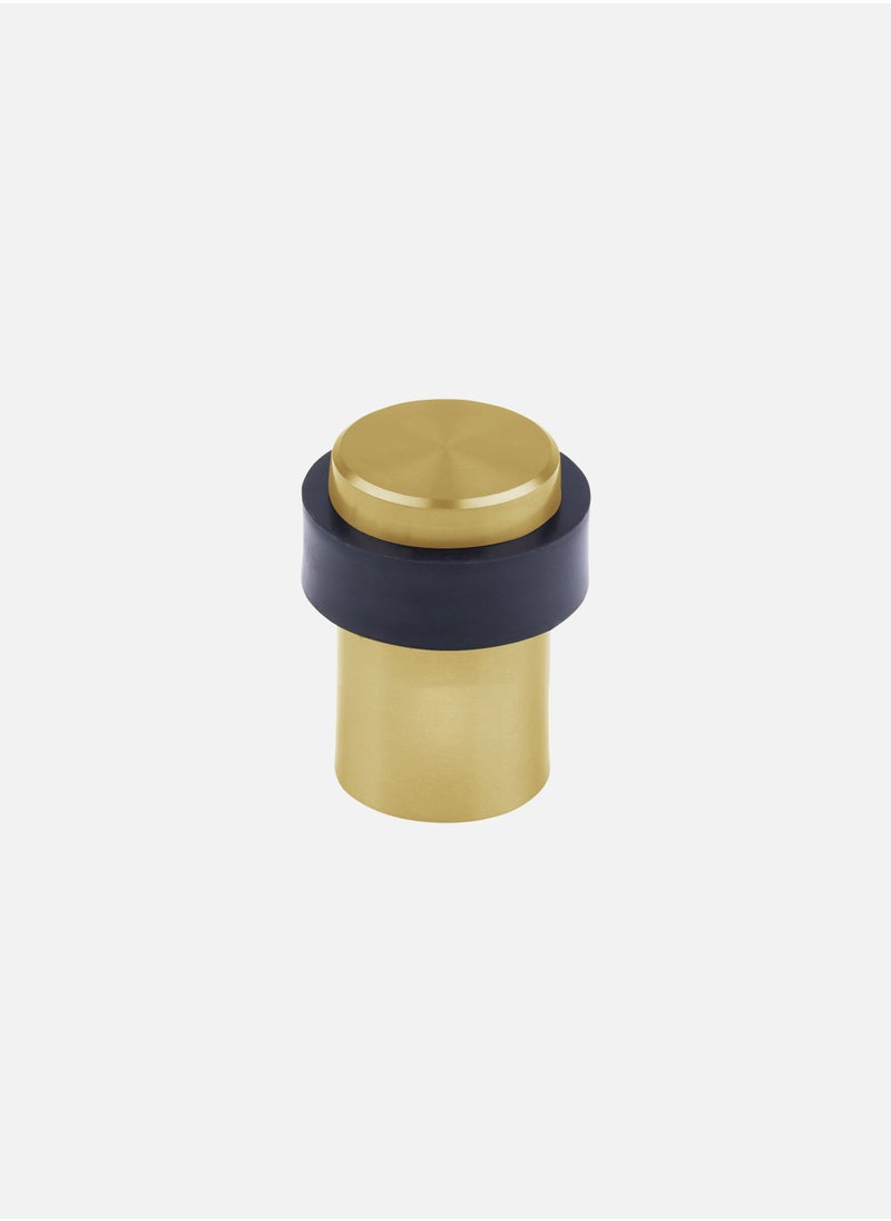 CINCINNO Cylinder Shaped Door Stopper with Rubber – 45mm, Premium Stainless Steel, Coated, Heavy Duty, Anti-Corrosion, Wall Protector, 5-Year Warranty – (Gold Plated) 