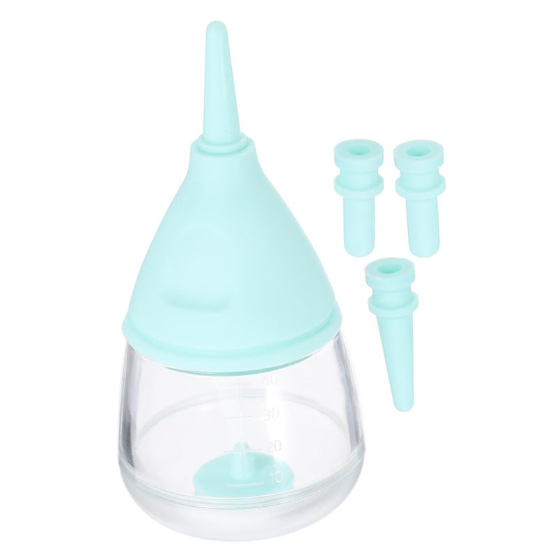 Small Pet Milk Feeding Bottle for Puppy Kitten 2 Pack with Nipple Brush - Image 2