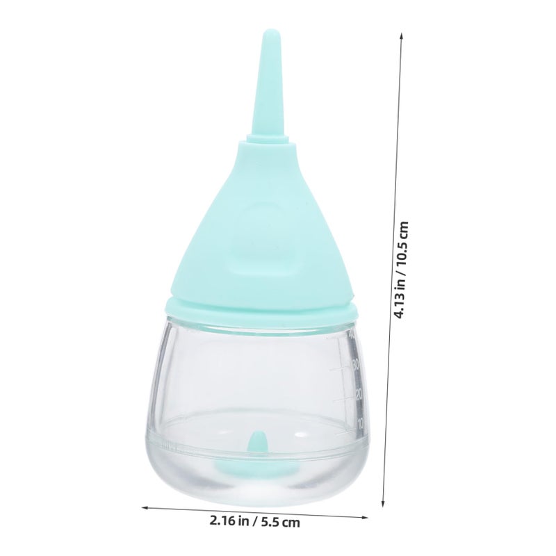 Small Pet Milk Feeding Bottle for Puppy Kitten 2 Pack with Nipple Brush - Image 3