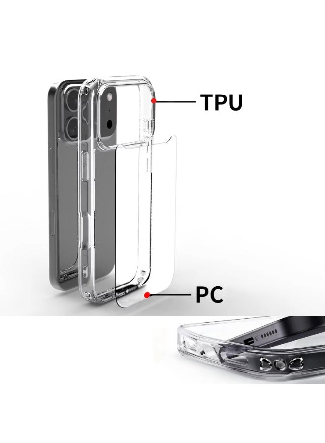 بروستايل جراب شفاف لهاتف iPhone 17 Pro Max - حماية من السقوط بدرجة عسكرية | غطاء واقٍ شفاف رفيع - Image 3