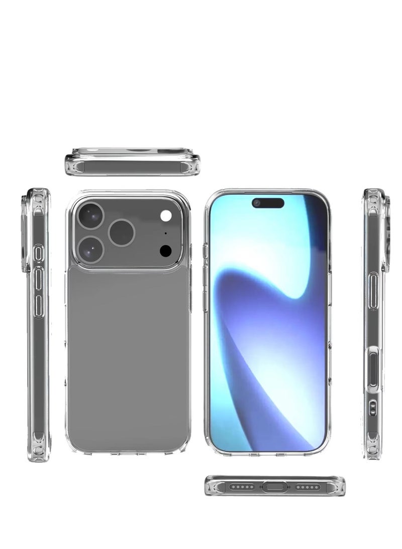 بروستايل جراب شفاف لهاتف iPhone 17 Pro Max - حماية من السقوط بدرجة عسكرية | غطاء واقٍ شفاف رفيع - Image 2