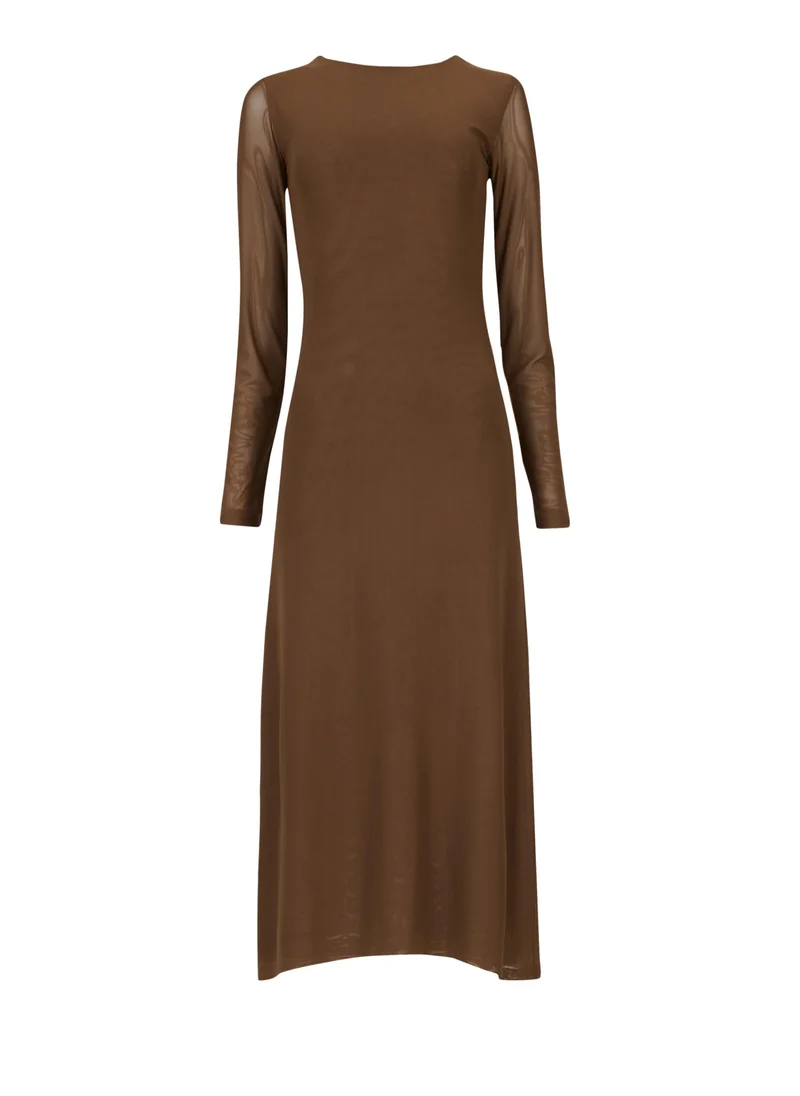 Leem  Long-Sleeve Mesh Dress - Shorter length for Women | Best Price UAE