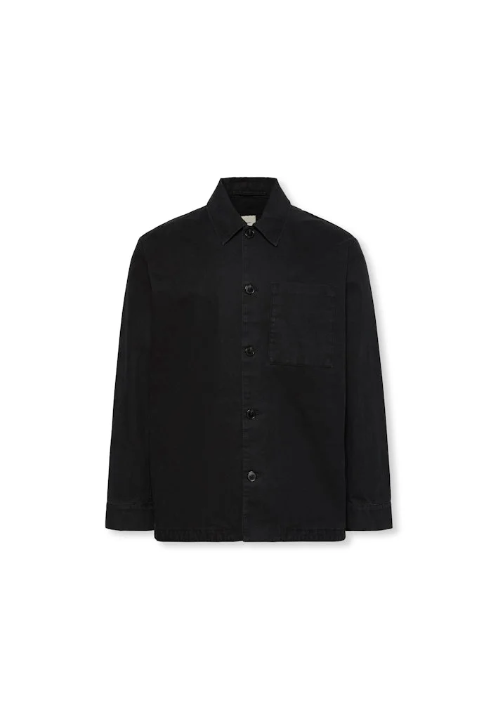 CALVIN KLEIN Long Sleev Twill Shirt Jacket