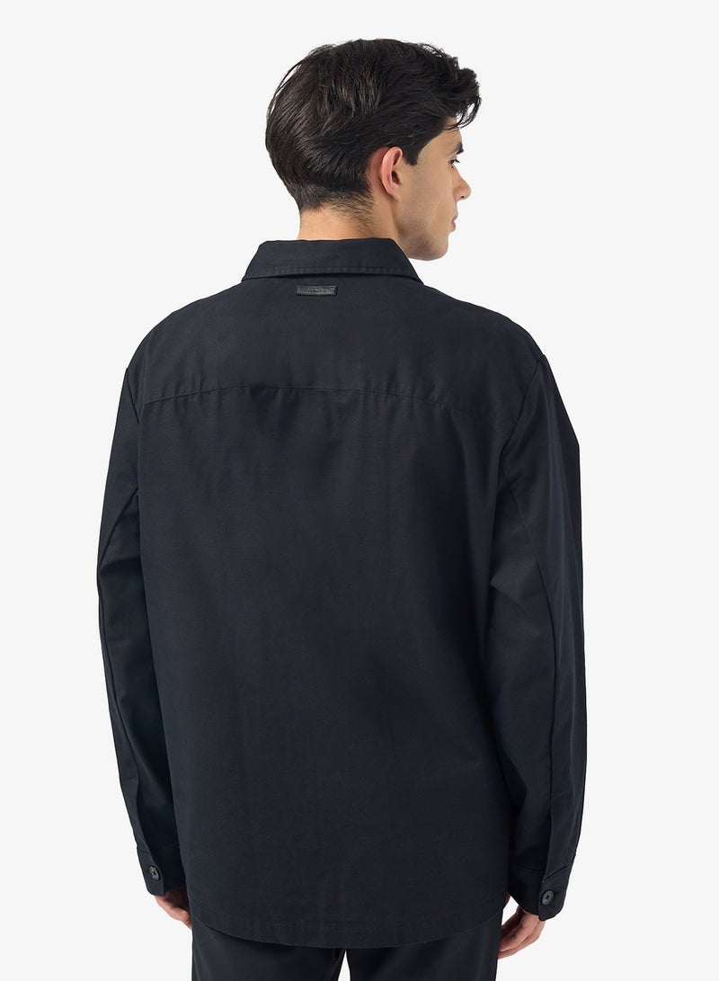 CALVIN KLEIN Long Sleev Twill Shirt Jacket - Image 2