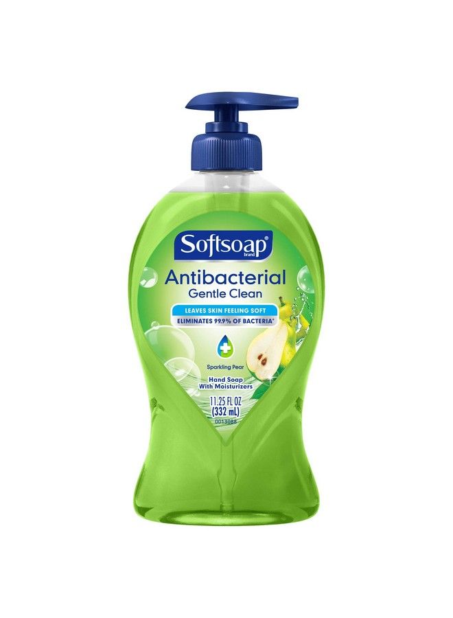 Softsoap Antibacterial Liquid Hand Soap Pump Gentle Clean Sparkling Pear 11.25 Fl Oz - Image 1