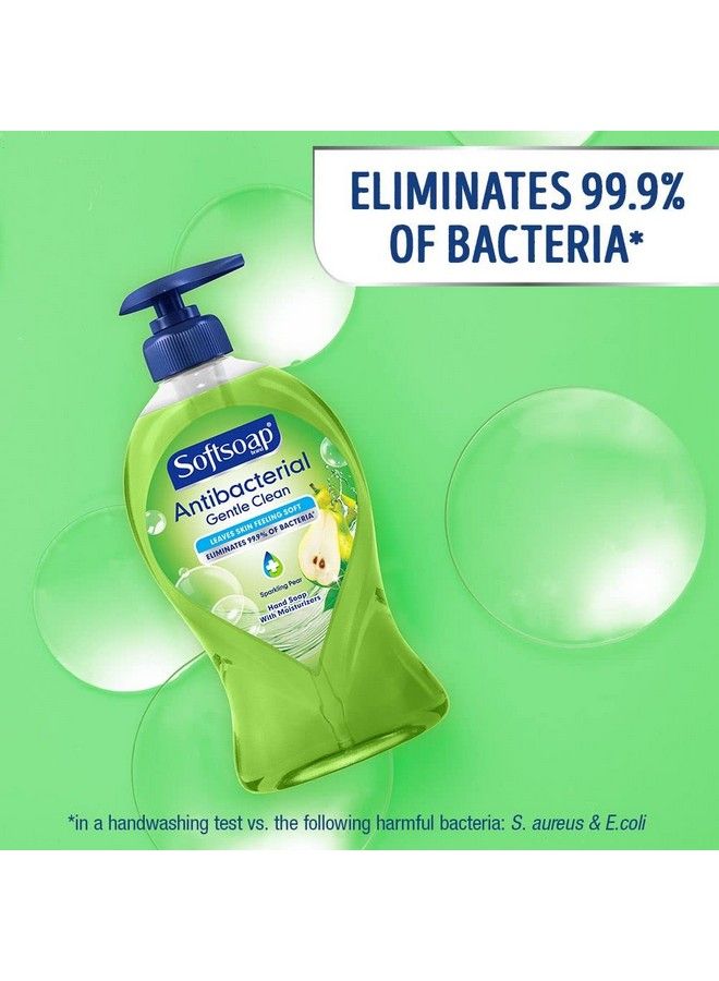 Softsoap Antibacterial Liquid Hand Soap Pump Gentle Clean Sparkling Pear 11.25 Fl Oz - Image 3
