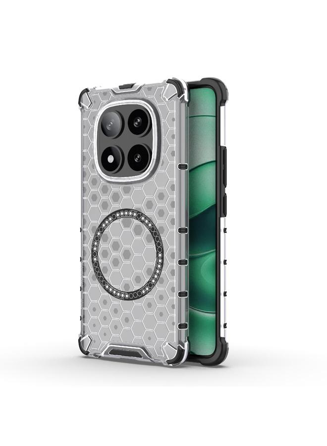 S-TOP Case For Redmi Note 14 Pro 5G Honeycomb Magnetic Ring Shockproof Phone Case - Image 1